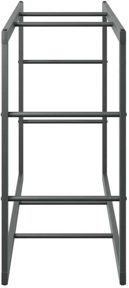 Malkų lentyna Juoda 110x30x61 cm Plienas