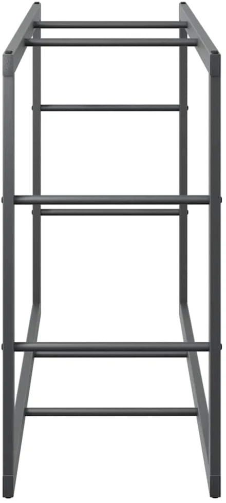 Malkų lentyna Juoda 110x30x61 cm Plienas