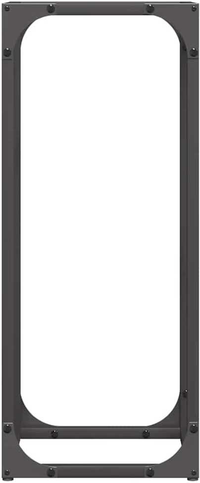 Malkų lentyna Juoda 25x25x60 cm Šaltai valcuotas plienas