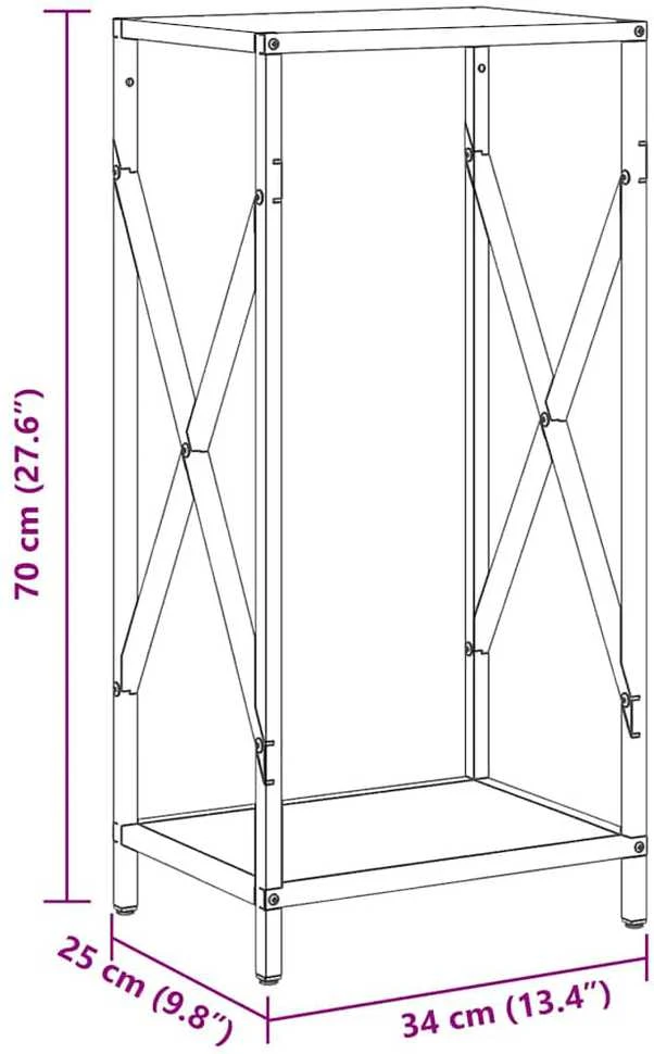 Malkų lentyna Juoda 34x25x70 cm Šaltai valcuotas plienas