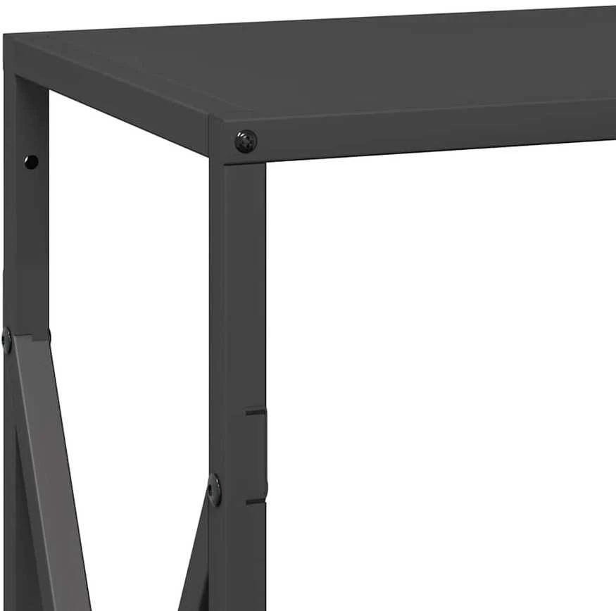 Malkų lentyna Juoda 34x25x70 cm Šaltai valcuotas plienas