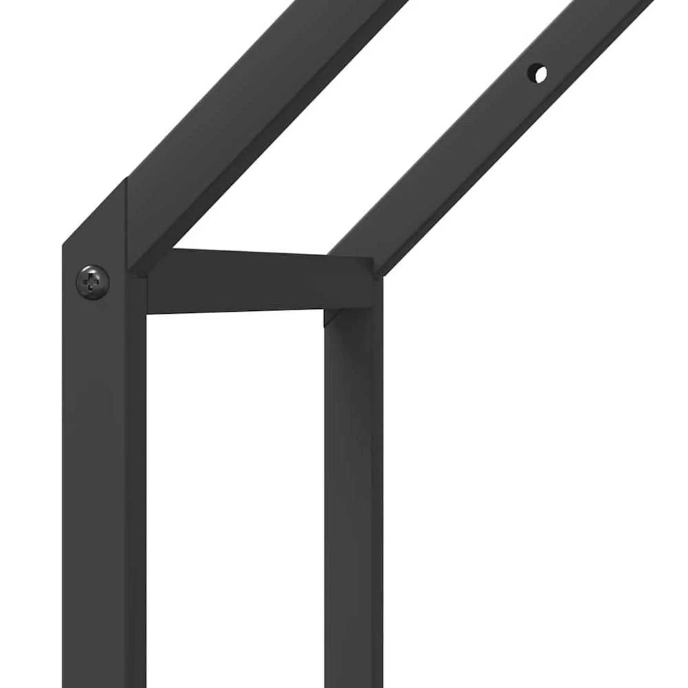 Malkų lentyna, juoda, 40x25x60 cm, šaltai valcuotas plienas