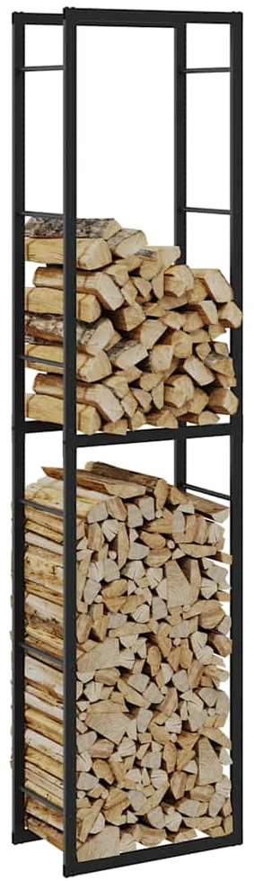 Malkų lentyna Juoda 50x30x209 cm Plienas