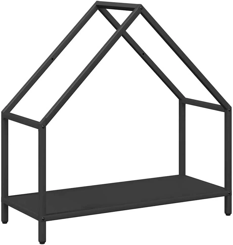 Malkų lentyna Juoda 60x25x60 cm Šaltai valcuotas plienas