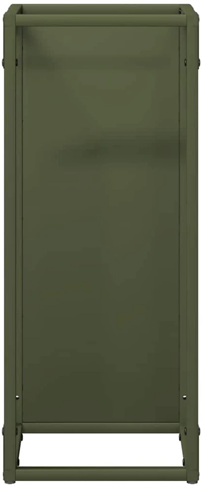 Malkų lentyna Olive Žalias 25x25x60 cm Šaltai valcuotas plienas