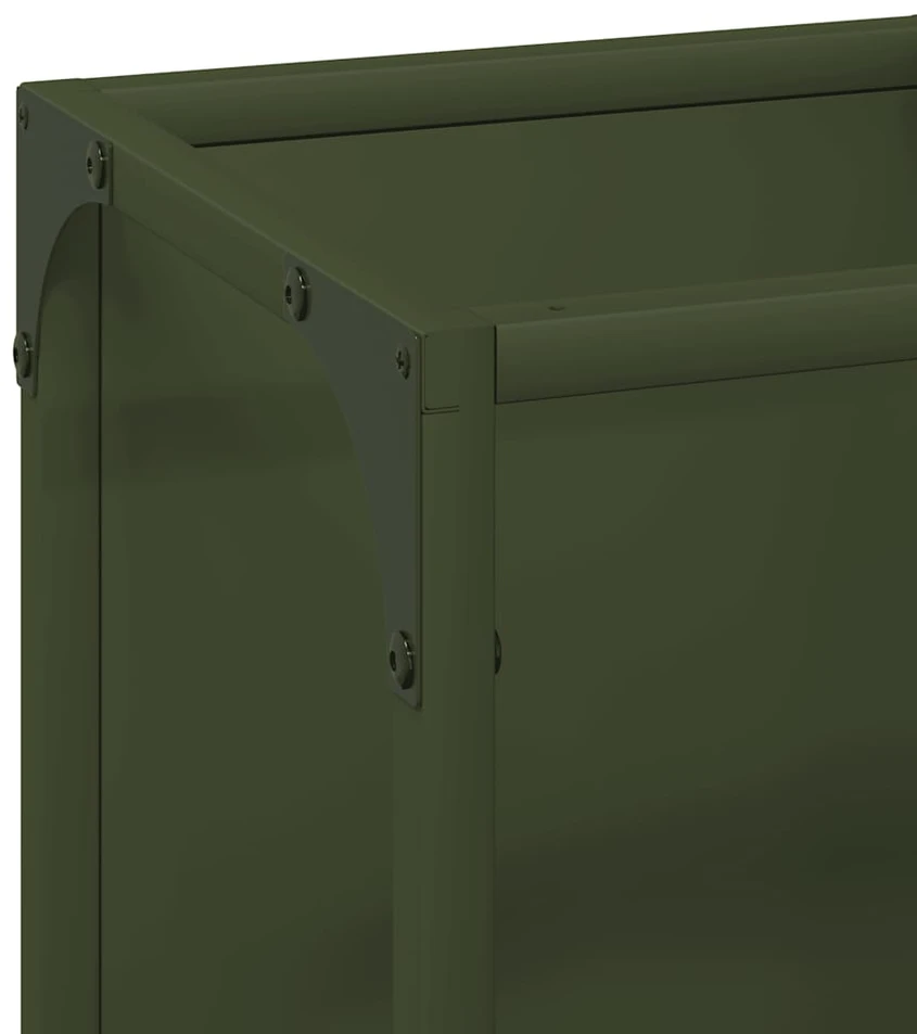 Malkų lentyna Olive Žalias 25x25x60 cm Šaltai valcuotas plienas