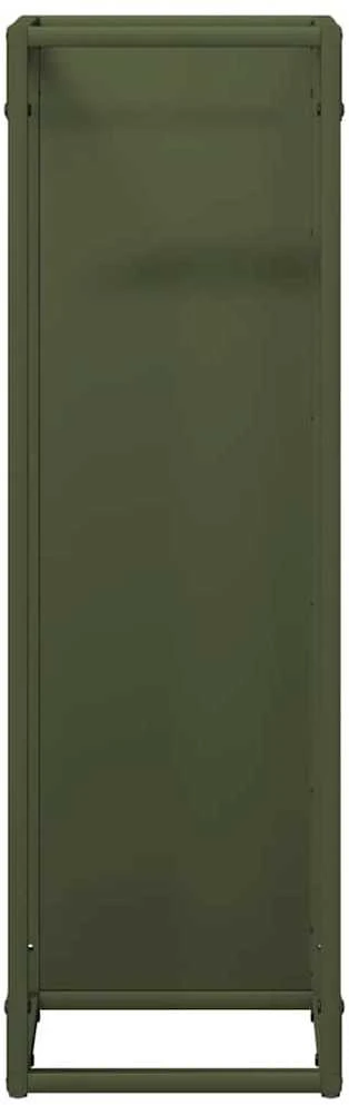 Malkų lentyna Olive Žalias 25x25x80 cm Šaltai valcuotas plienas