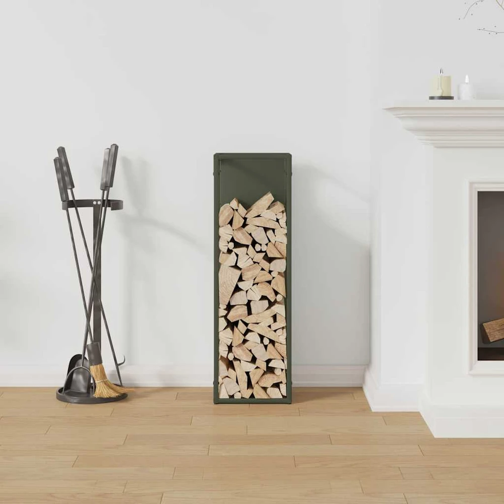 Malkų lentyna Olive Žalias 25x25x80 cm Šaltai valcuotas plienas