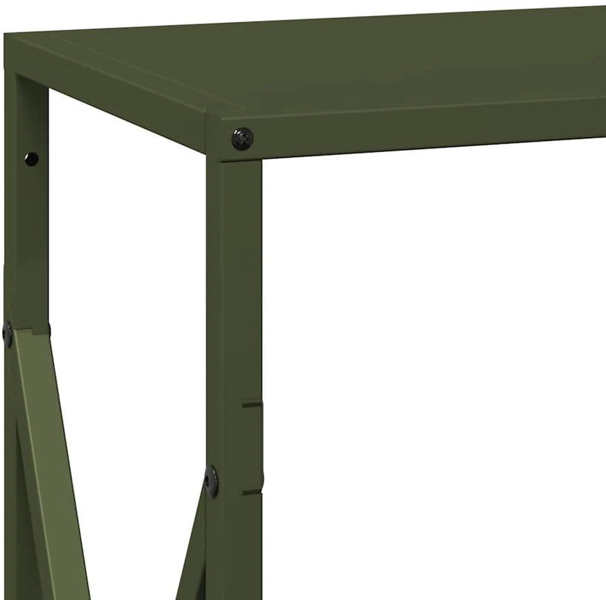 Malkų lentyna Olive Žalias 34x25x70 cm Šaltai valcuotas plienas