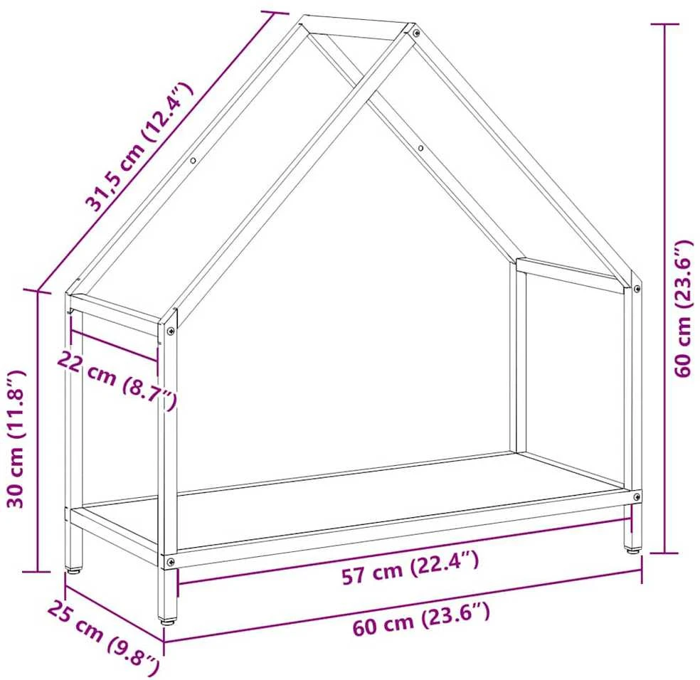 Malkų lentyna Olive Žalias 60x25x60 cm Šaltai valcuotas plienas