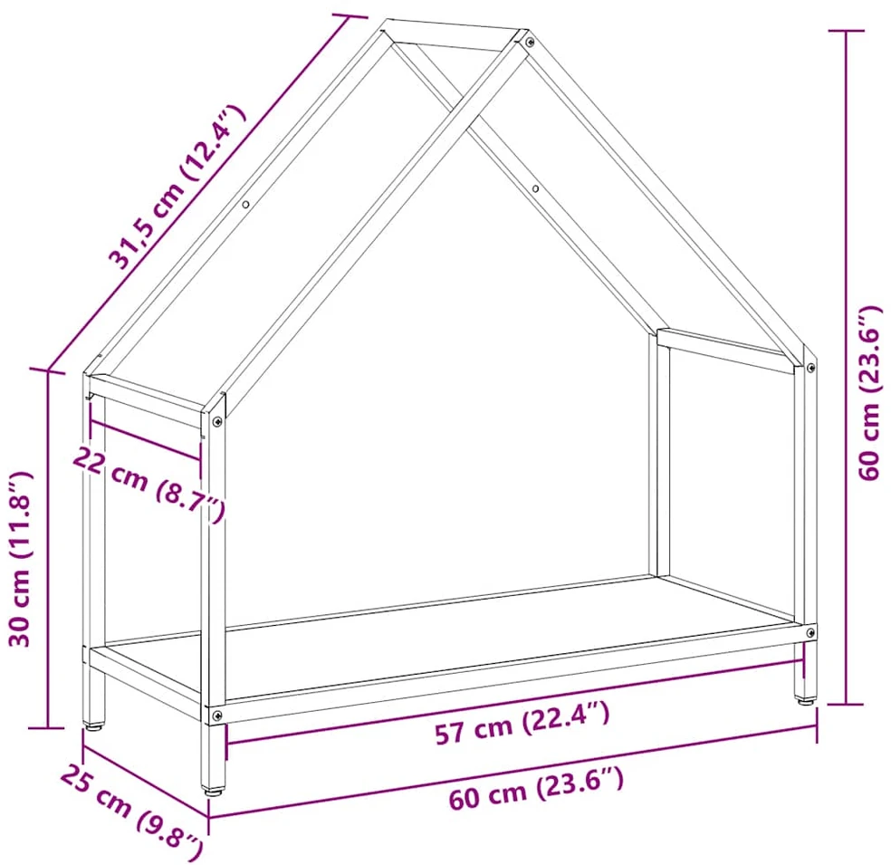 Malkų lentyna Olive Žalias 60x25x60 cm Šaltai valcuotas plienas
