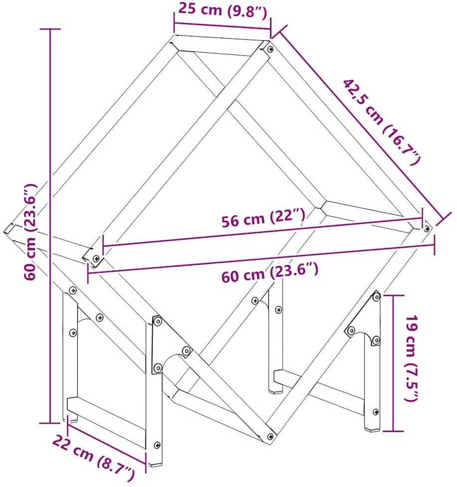 Malkų lentyna Olive Žalias 60x25x60 cm Šaltai valcuotas plienas