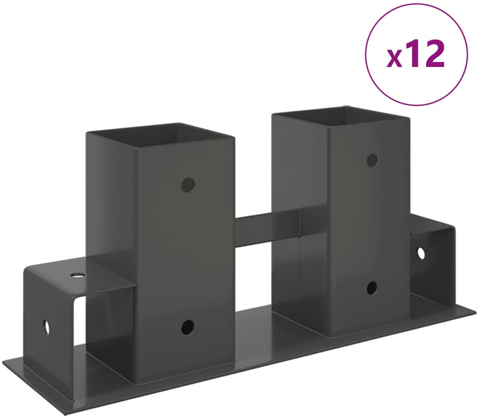 Malkų stelažo pagalbininkas 12 vnt. Antracito 34 x 10 x 15 cm