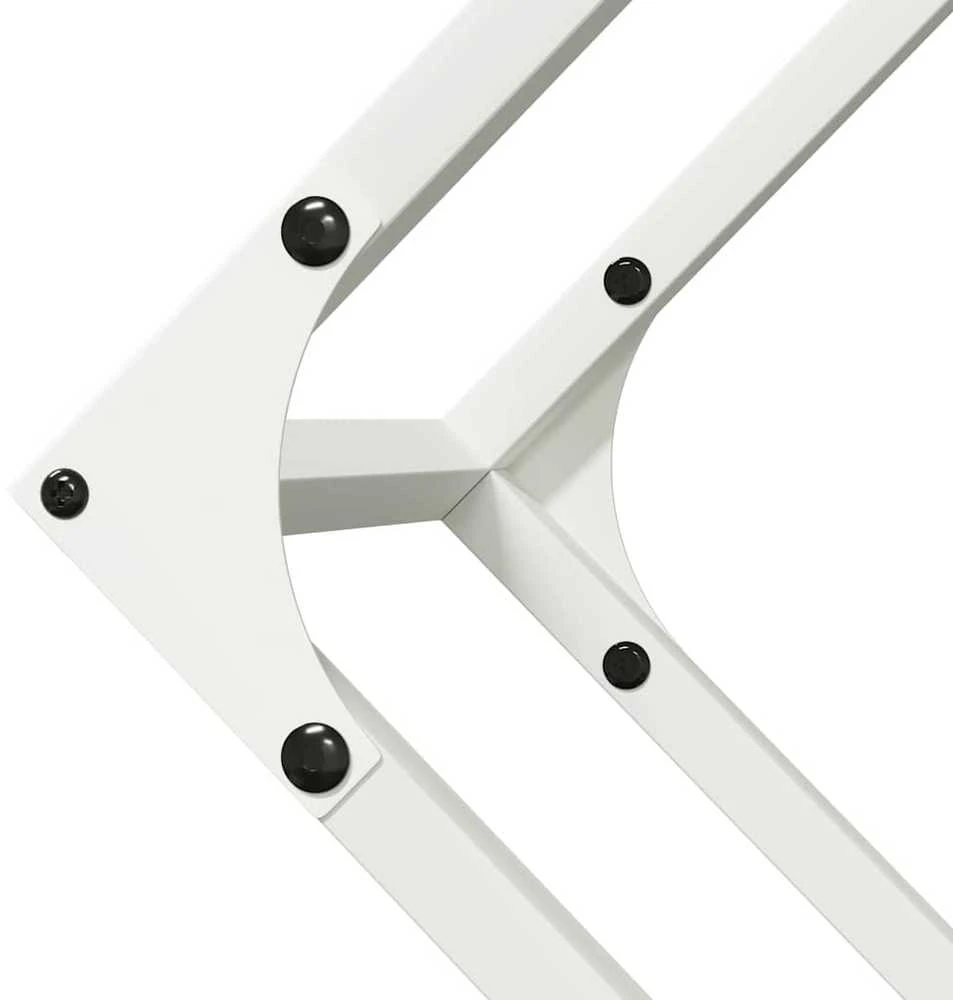 Malkų stovas Baltas 100x25x100 cm Šaltai valcuotas plienas