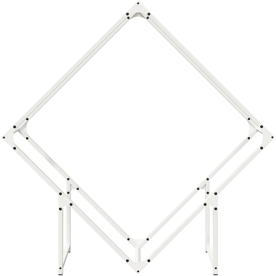 Malkų stovas Baltas 100x25x100 cm Šaltai valcuotas plienas