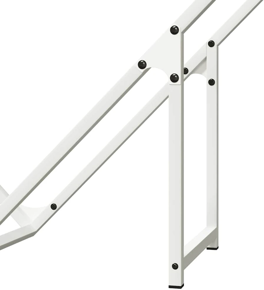 Malkų stovas Baltas 100x25x100 cm Šaltai valcuotas plienas