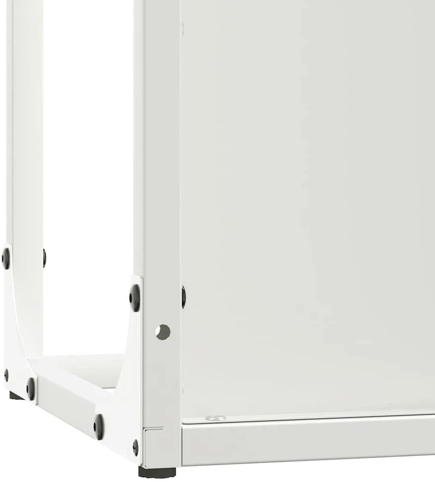 Malkų stovas Baltas 25x25x60 cm Šaltai valcuotas plienas