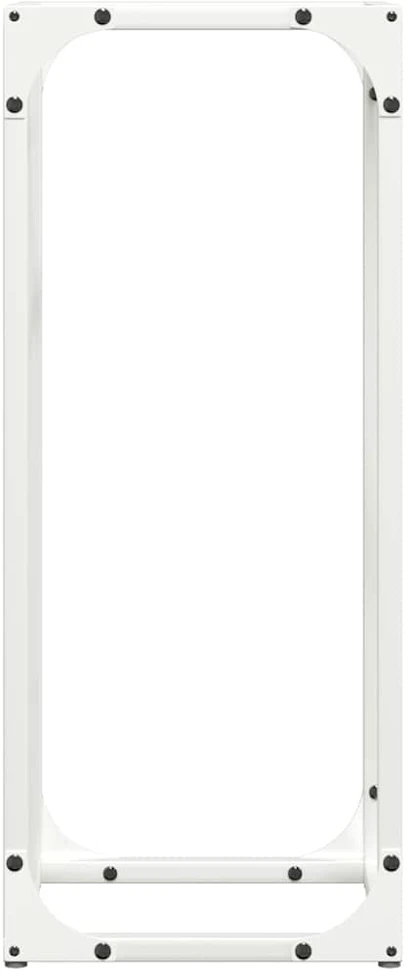Malkų stovas Baltas 25x25x60 cm Šaltai valcuotas plienas