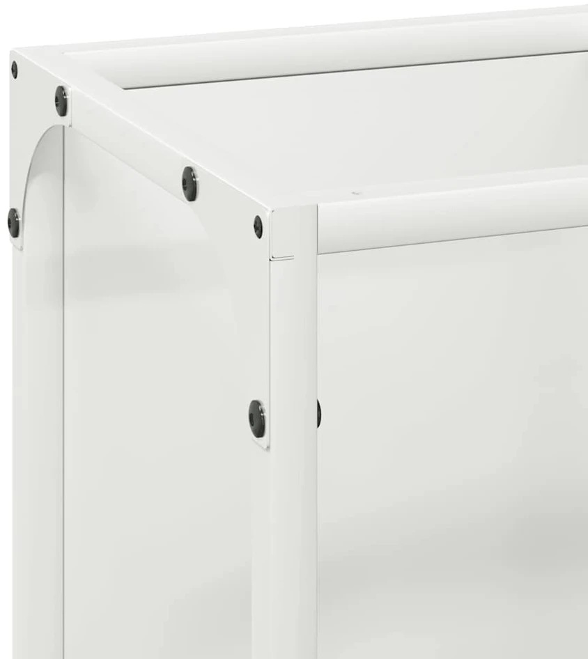 Malkų stovas Baltas 25x25x60 cm Šaltai valcuotas plienas