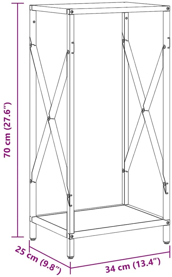 Malkų stovas Baltas 34x25x70 cm Šaltai valcuotas plienas