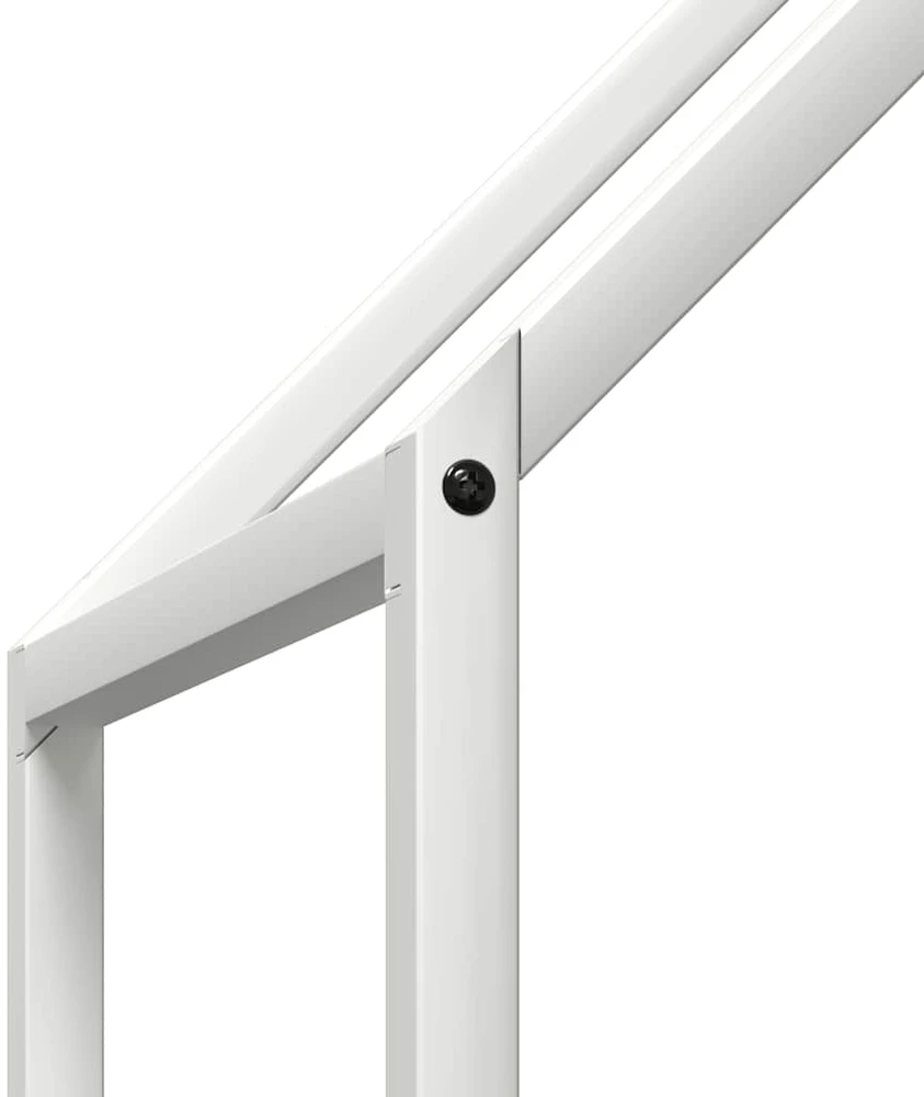 Malkų stovas Baltas 60x25x60 cm Šaltai valcuotas plienas