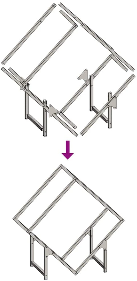 Malkų stovas Baltas 60x25x60 cm Šaltai valcuotas plienas