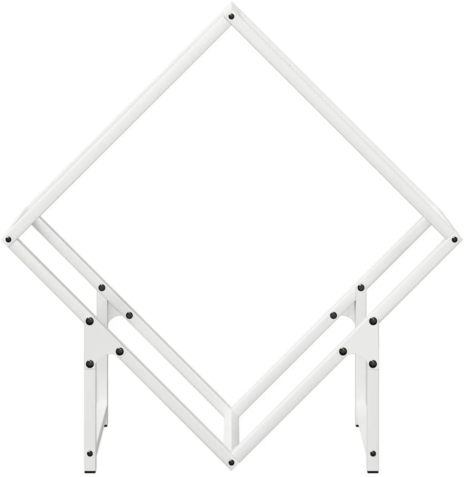 Malkų stovas Baltas 60x25x60 cm Šaltai valcuotas plienas