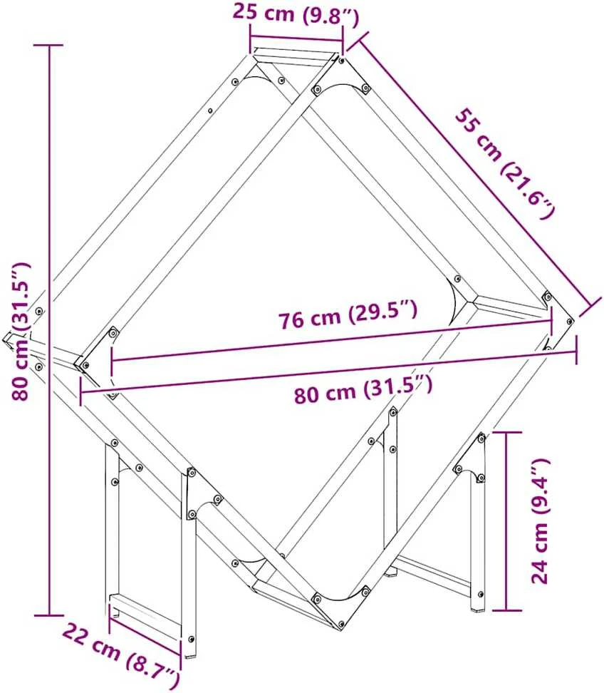 Malkų stovas, baltas, 80x25x80 cm, šaltai valcuotas plienas