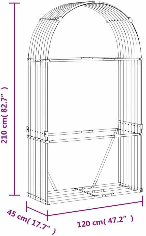 Malkų stovas, pilkas, 120x45x210cm, galvanizuotas plienas