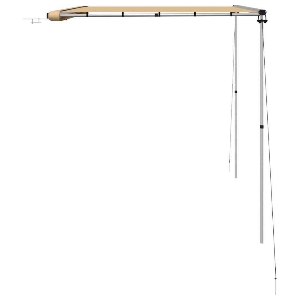 Markizė nameliui ant ratų, smėlio spalvos, 3,6x2x2,15m