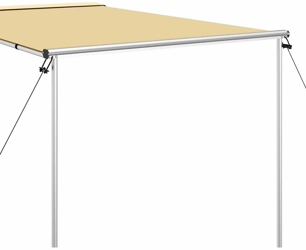 Markizė nameliui ant ratų, smėlio spalvos, 1,8x2x2,15m