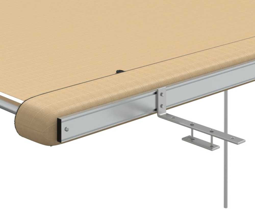 Markizė nameliui ant ratų, smėlio spalvos, 3,6x2,5x2,15m