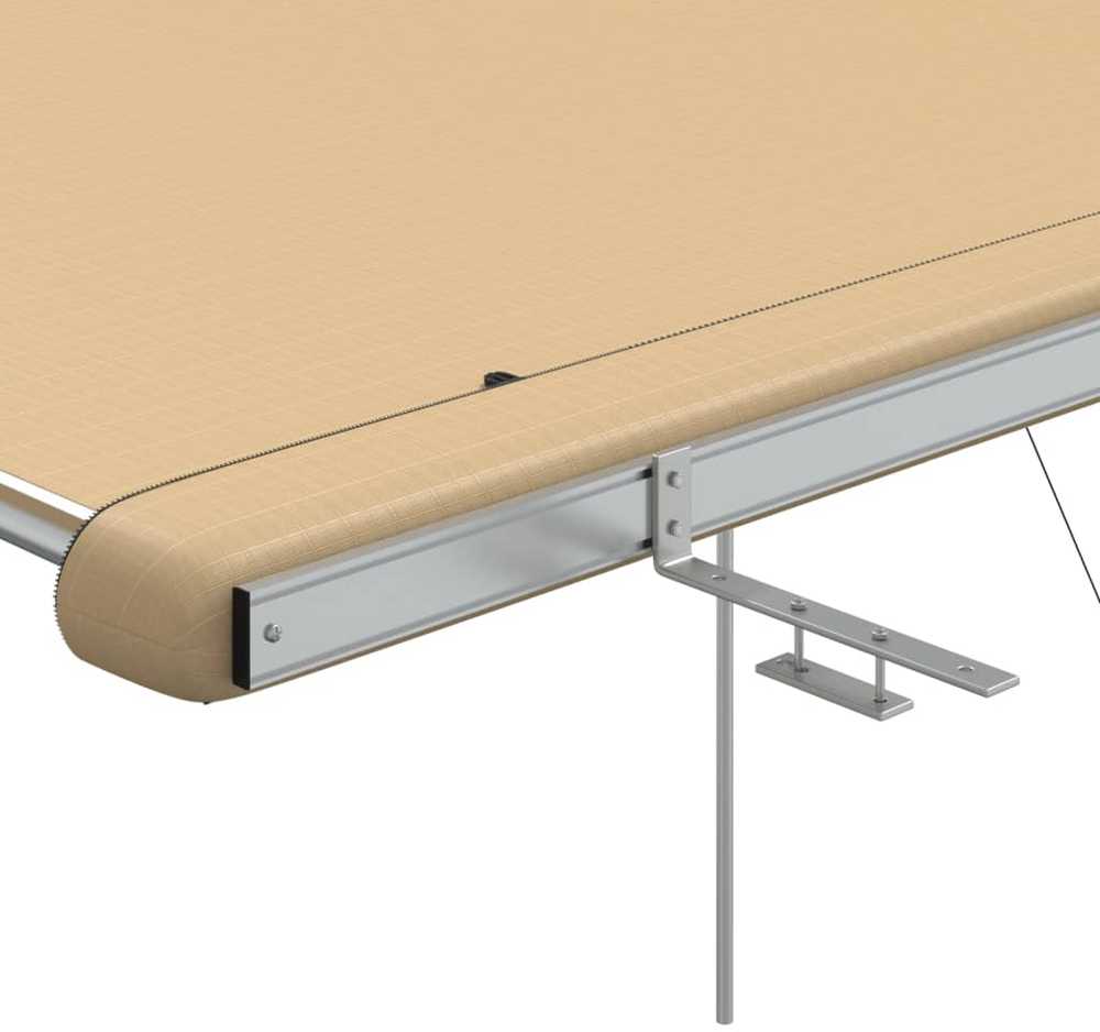 Markizė nameliui ant ratų, smėlio spalvos, 3x2,5x2,15m