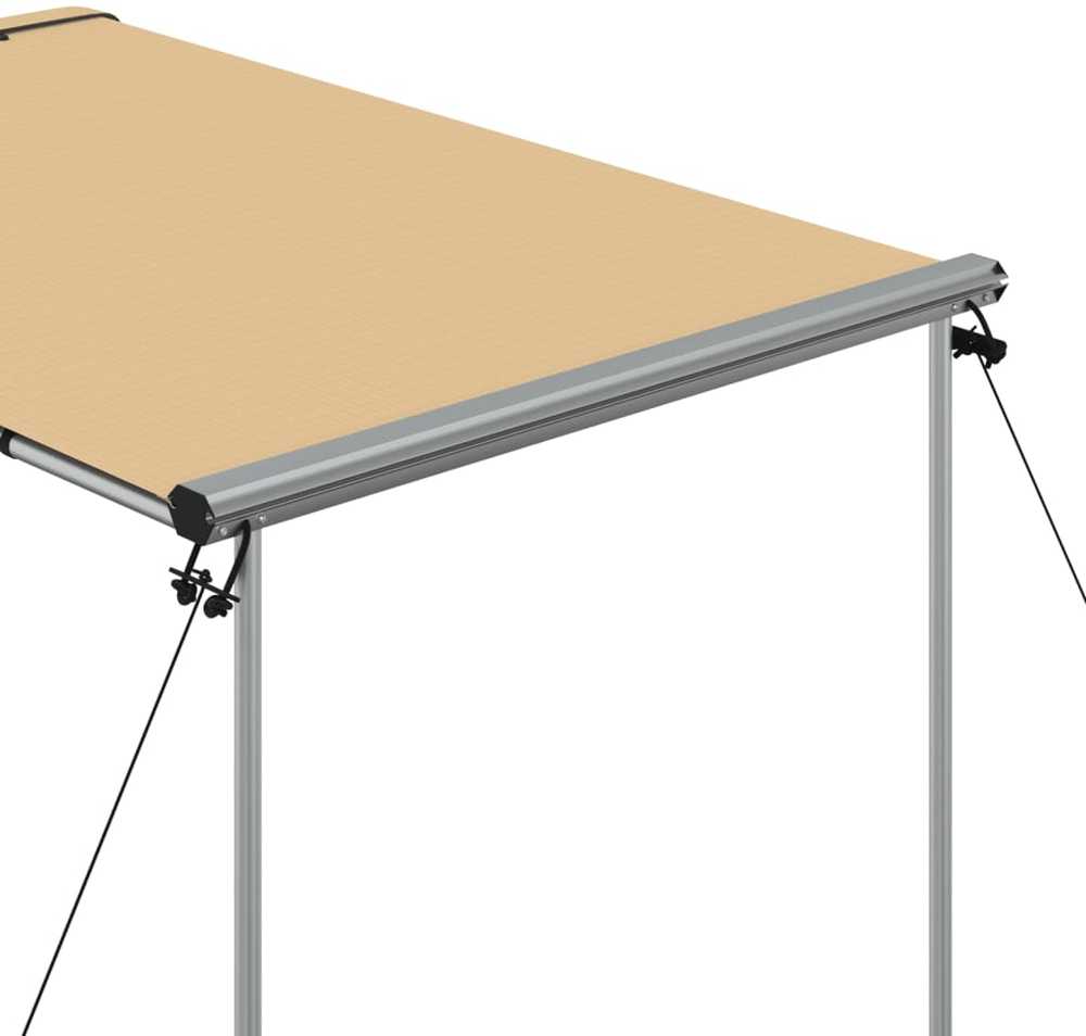 Markizė nameliui ant ratų, smėlio spalvos, 1,2x2x2,15m