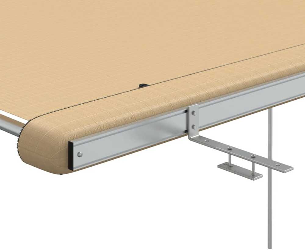 Markizė nameliui ant ratų, smėlio spalvos, 4x2,5x2,15m