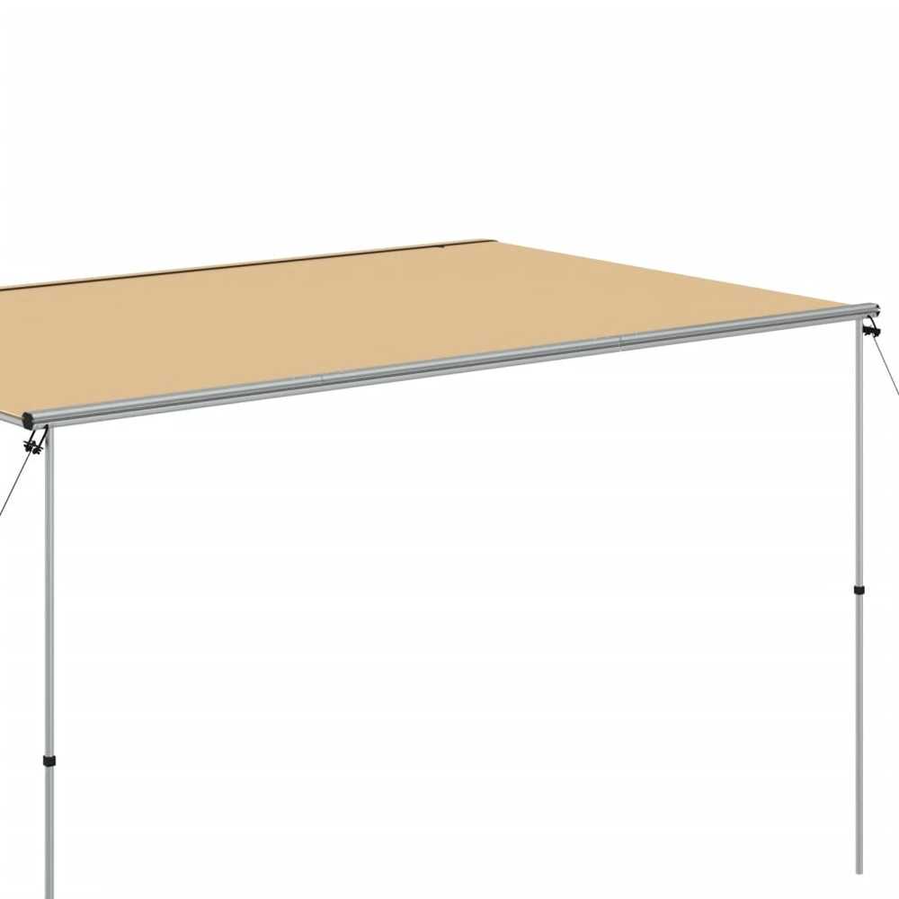 Markizė nameliui ant ratų, smėlio spalvos, 3,6x2,5x2,15m