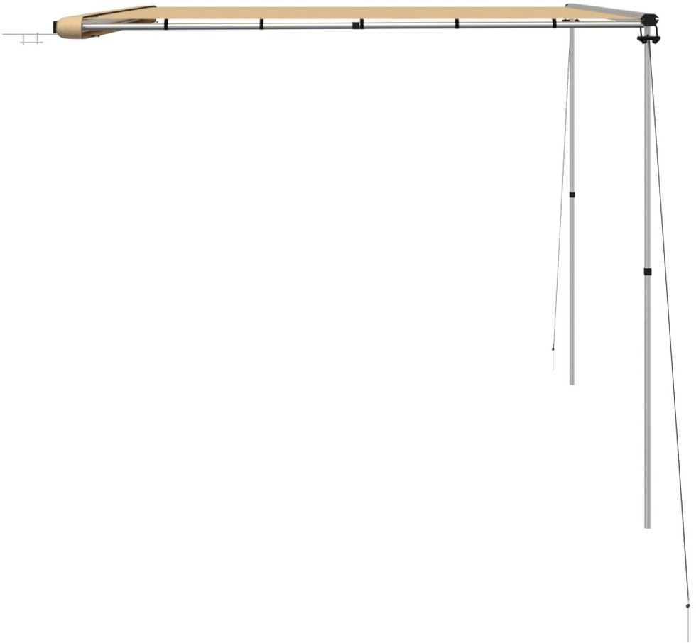 Markizė nameliui ant ratų, smėlio spalvos, 4x2,5x2,15m