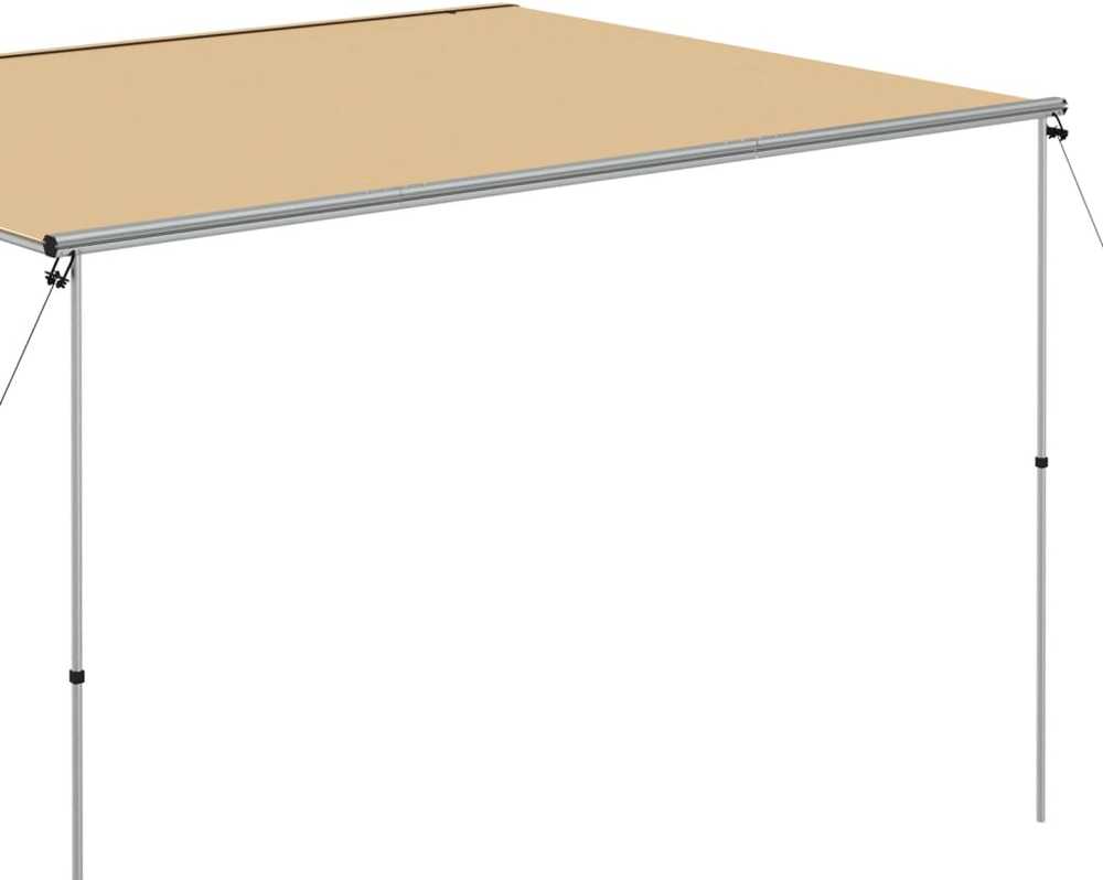 Markizė nameliui ant ratų, smėlio spalvos, 4x3x2,15m