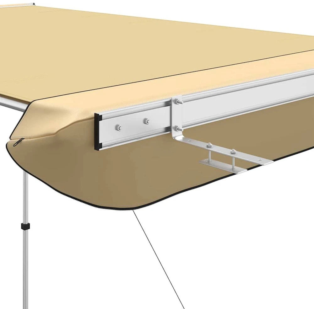 Markizė nameliui ant ratų, smėlio spalvos, 1,8x2x2,15m