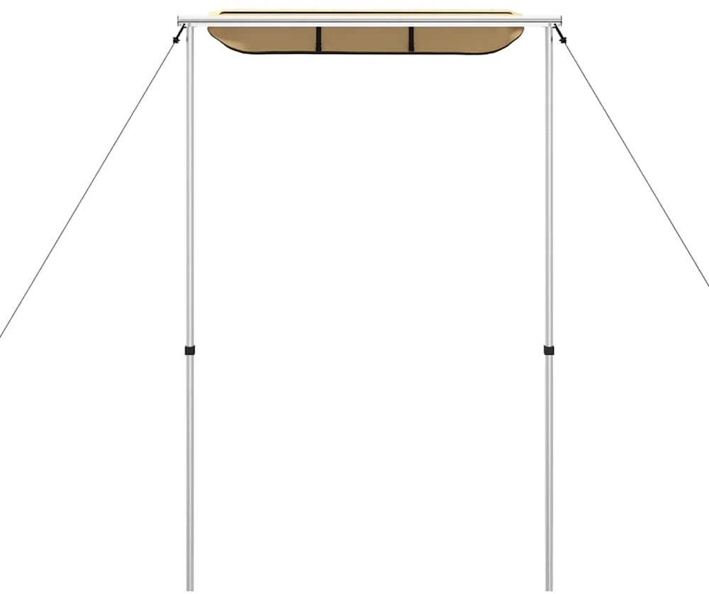 Markizė nameliui ant ratų, smėlio spalvos, 1,8x2x2,15m