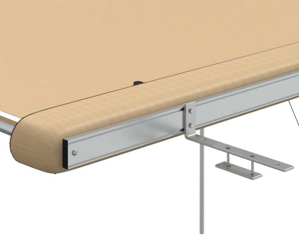 Markizė nameliui ant ratų, smėlio spalvos, 3,6x3x2,15m