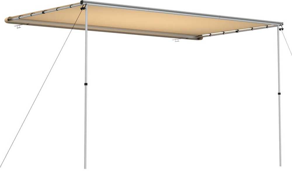 Markizė nameliui ant ratų, smėlio spalvos, 4x2x2,15m