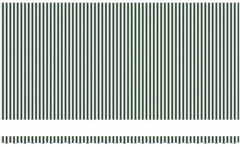 Ištraukiama markizė Žalia ir balta 600 × 300 cm