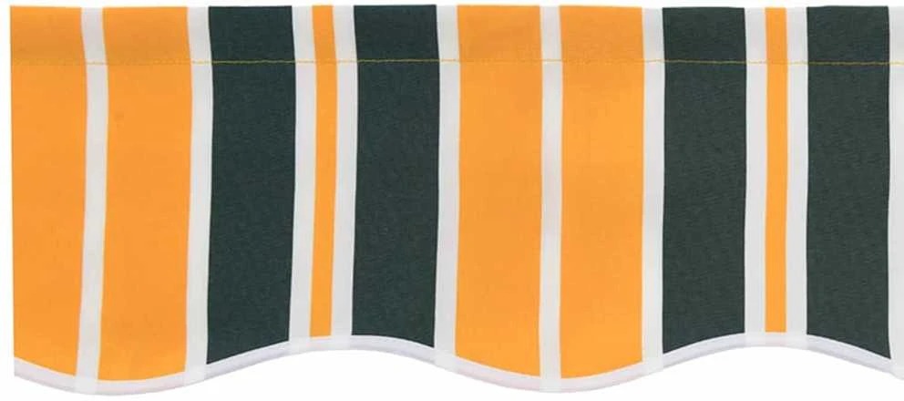 Markizės pakraščio pakeitimas Žalia ir geltona 330 x 20 cm