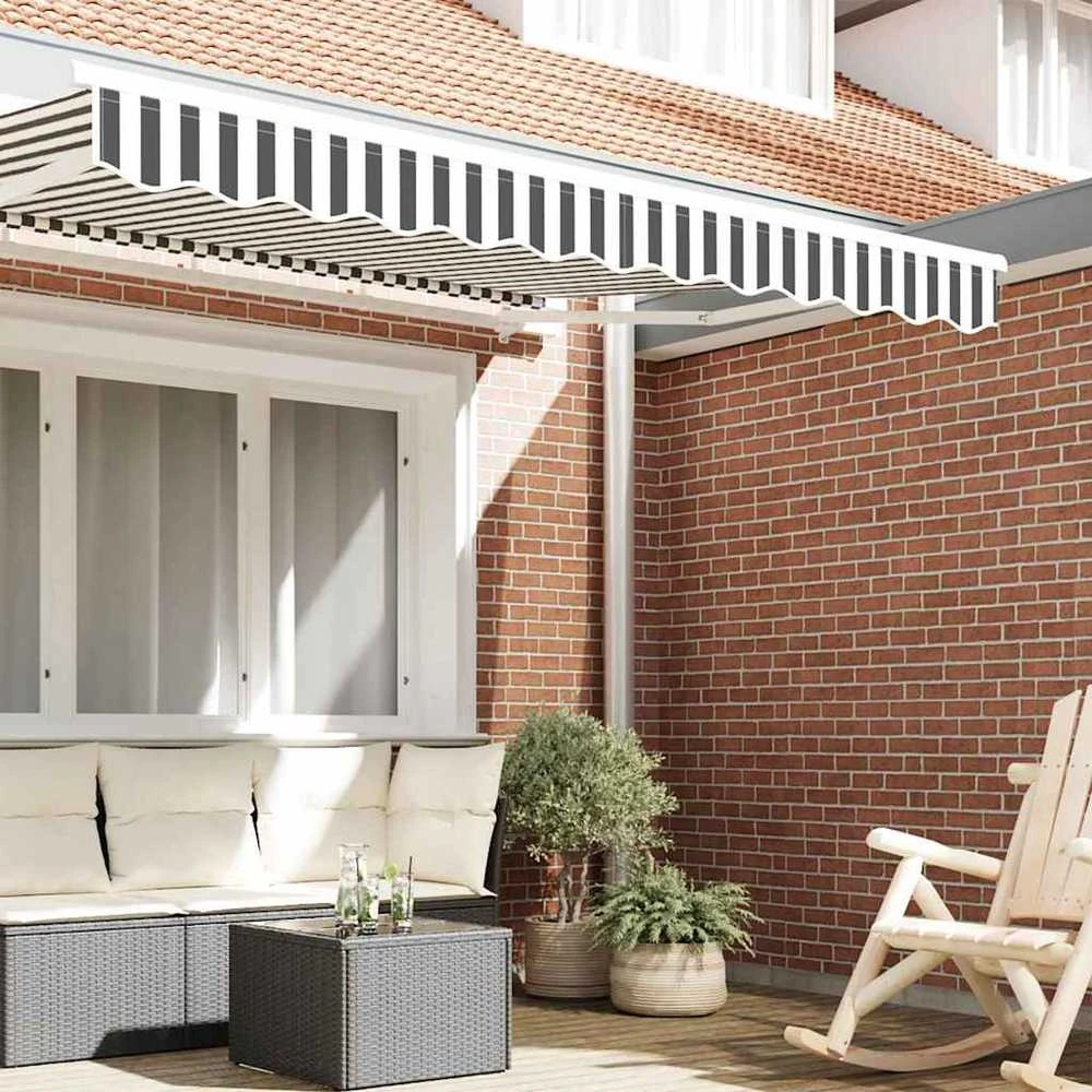 Markizės pakraščio pakeitimas Antracito ir baltos 230 x 20 cm