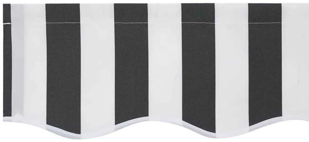 Markizės pakraščio pakeitimas Antracito ir baltos 230 x 20 cm