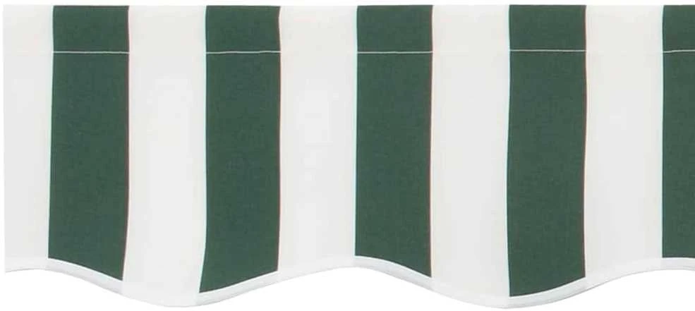 Markizės pakraščio pakeitimas Žalia ir balta 580 x 20 cm