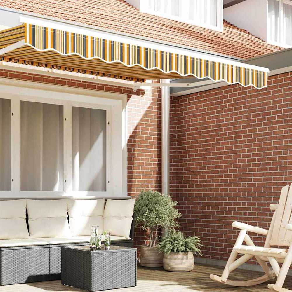 Markizės pakraščio pakeitimas Geltonas ir Pilkas 230 x 20 cm