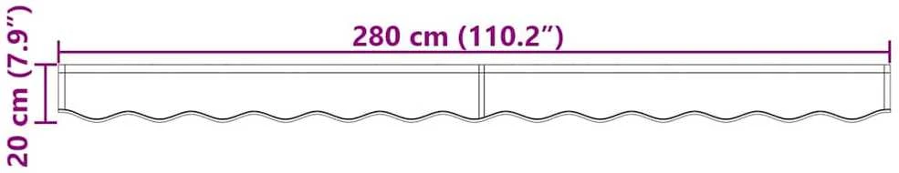 Pakaitinė markizės banga, skirta 3 m Balta Poliesteris