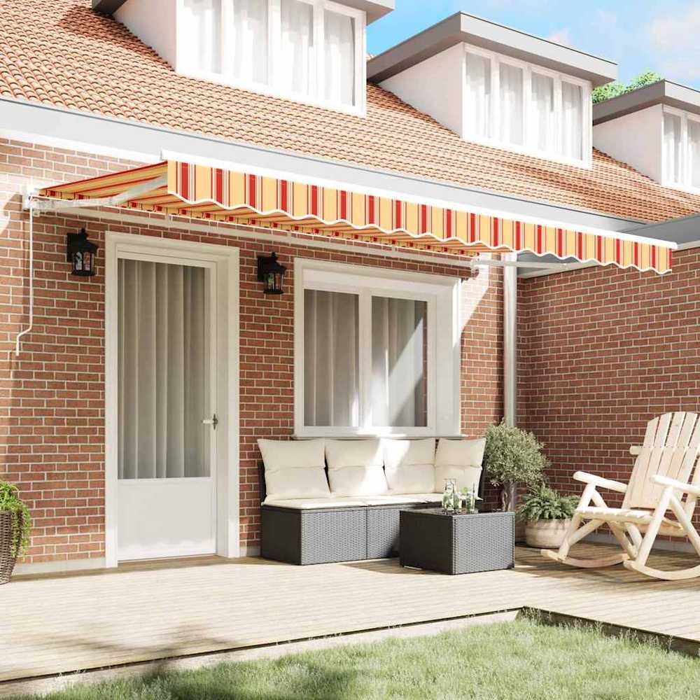 Markizės pakaitinis audinys Geltona ir Oranžinė 380 x 195 cm